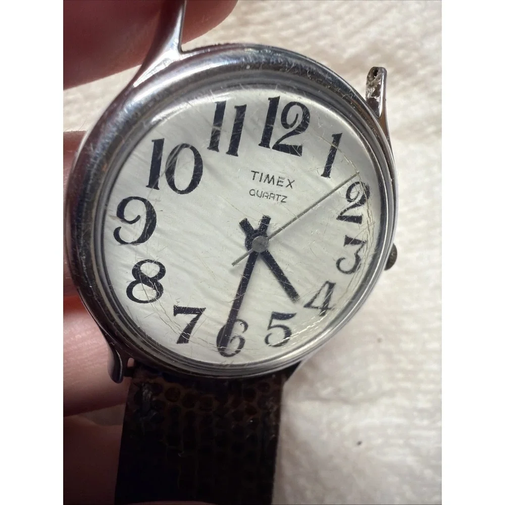 Vintage TIMEX Mercury Easy Reader Taiwan Men's 34mm Watch Movement PARTS REPAIR